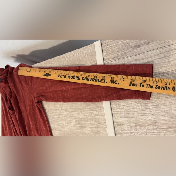 Toad&Co Marley Tiered Long-Sleeve Short Dress Soft Marled Boho Size XS - Picture 6 of 11